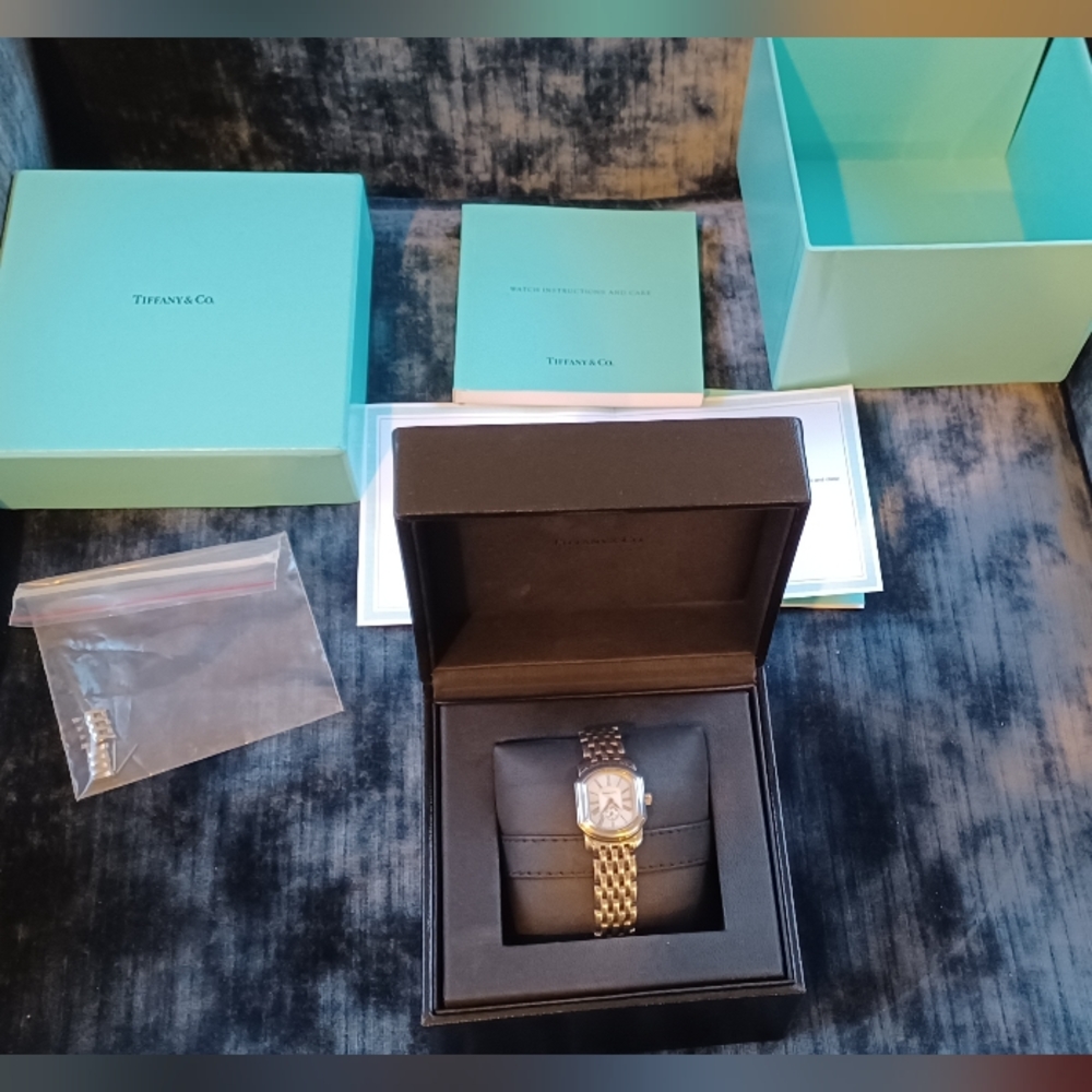Tiffany&Co. Mark Coupe Silver Quartz Women's Wristwatch Stainless Steel watch
